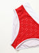 1940s Eyelet High Waisted Color Block Tankini Set - vintage fashion, retro style