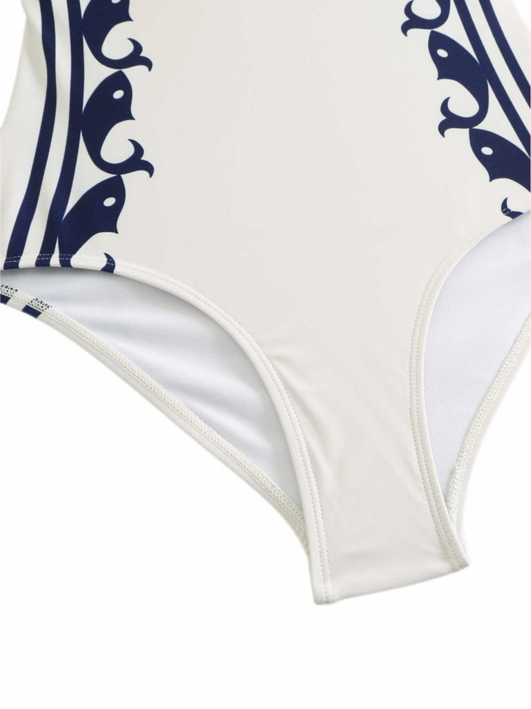 1940s Halter Swimsuit & Sailor-Stripe Shorts Set — 1940s poolside glamour meets sun-drenched confidence