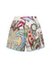 Set 2 Pezzi Top Bustier Floreale Botanico con Pantaloncini Anni '50 2