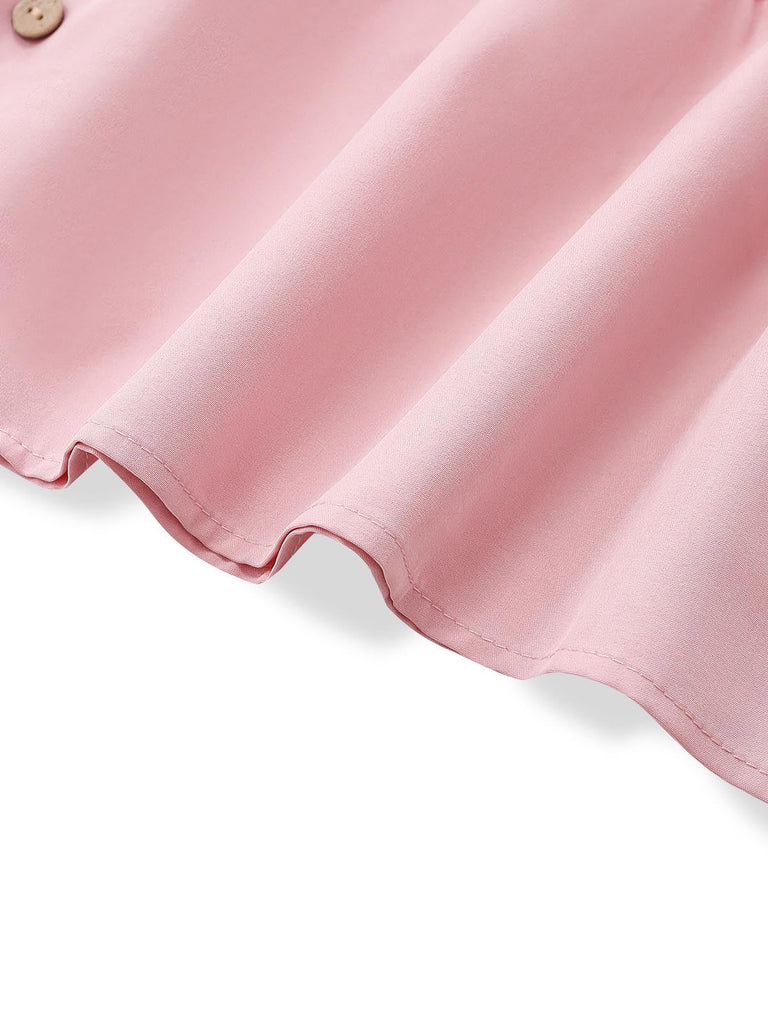Abito Tinta Unita in Pizzo Patchwork Manica a Pipistrello Scollo a V Anni '70 8