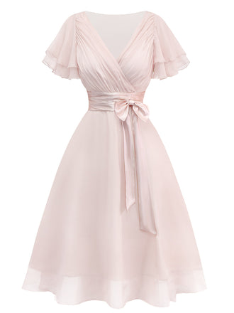[Prevendita] Abito da cocktail in tulle in raso rosa anni '50