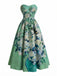 [Prevendita] Abito Azzurro Baby Anni '50 Mandorlo in Fiore Scollo a Cuore Senza Spalline 6