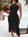 Abito Halter Ritagliato in Crochet Anni '60
