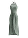 Abito Halter Ritagliato in Crochet Anni '60