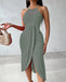 Abito Halter Ritagliato in Crochet Anni '60