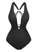 1960s Ruched Drawstring One Piece Swimsuit - vintage swimsuit, pin-up style