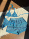 Set Bikini Triangolo a Maglia a Righe Halter Anni '60 10