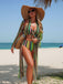 Set Bikini Allacciato a Righe Verticali con Copricostume Anni '60