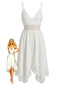 Abito Anni '70 in Pizzo con Texture Scollo a V e Spalline Sottili