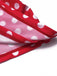 Costumi intero a pois con spalline rosso anni '40