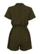 Tuta corta con lacci bottoni verde militare anni '50
