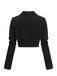 Giacca corta in maglia testurizzata nero anni '50