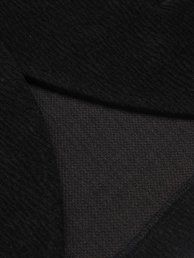 Giacca corta in maglia testurizzata nero anni '50