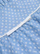 Abito azzurro a pois con cinturini anni '50