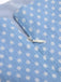 Abito azzurro a pois con cinturini anni '50