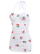 Costumi a ciliegia intero estivo bianco anni '50