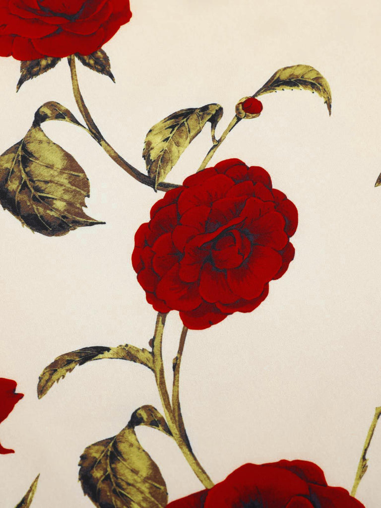 Abito a tubino con rosa spalline sottili anni '60