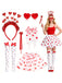 Set di accessori per costumi a forma di cuore San Valentino