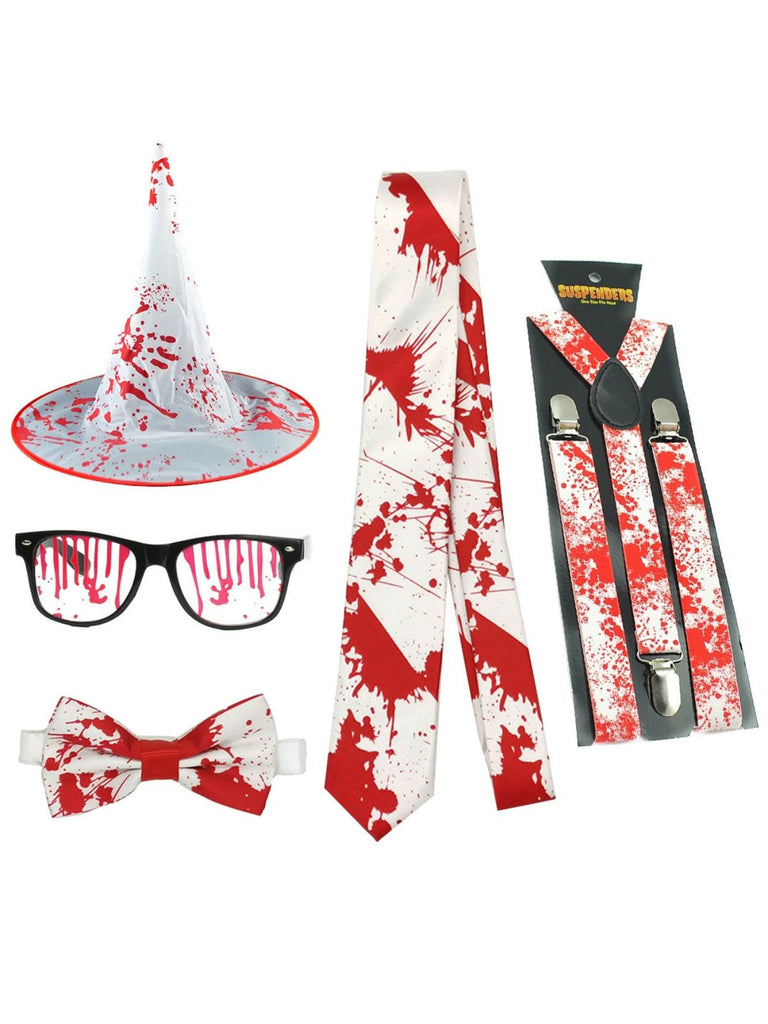 Set di calzini e guanti a forma di goccia di sangue Halloween