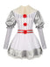 Abito a palloncino righe Pennywise Halloween argento anni '60