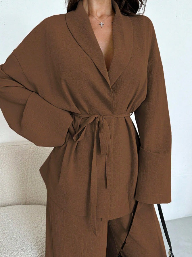 2PCS Completo blazer e pantaloni con lacci anni '60