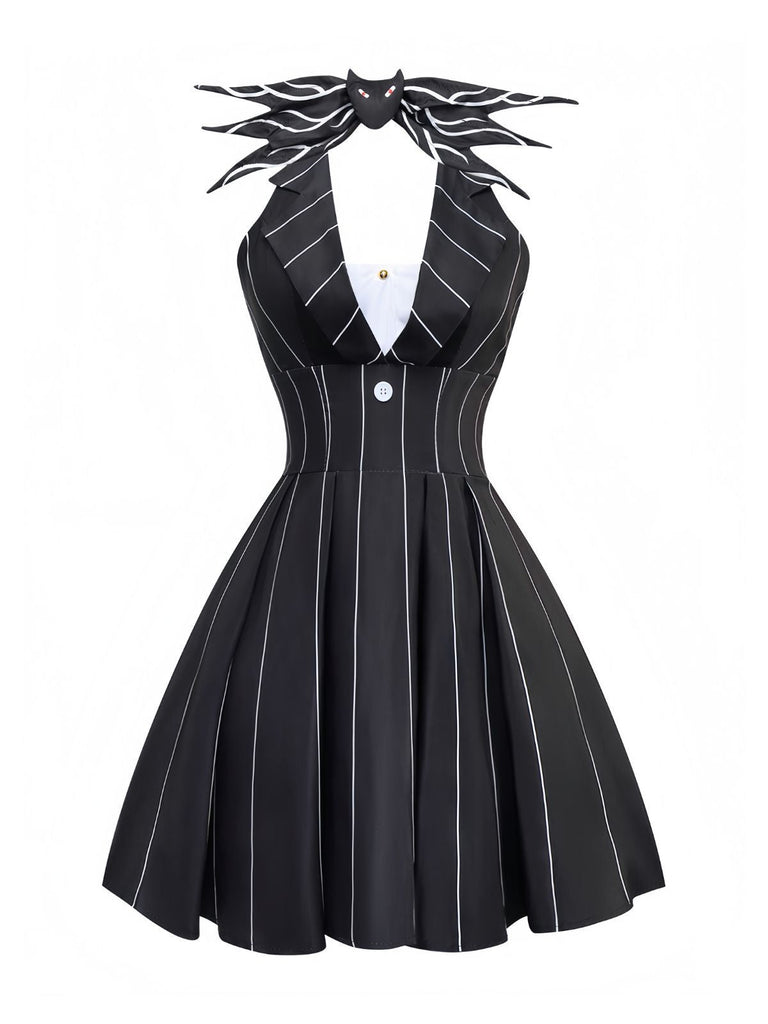 [Prevendita] Abito a righe da pipistrello Nightmare Before Christmas anni '60