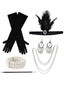 6PCS Set di accessori per costumi flapper anni '20