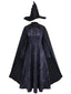 Set mantelli della strega cattiva Elphaba Halloween anni '40