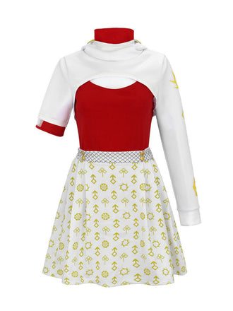 3PCS Set di costumi ZOMBIES contrasto rosso anni '40