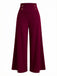 Pantaloni larghi a doppio petto a vita alta anni '50