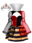 Abito Regina di Cuori con corona Halloween multicolore anni '50