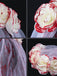 Velo in tulle per sposa fantasma con rosa di sangue