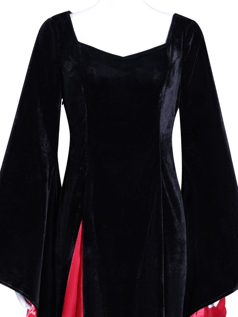 Abito in velluto stile Mercoledì Addams anni '30