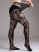 Collant gotico trasparenti con floreale in pizzo Halloween