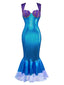 Abito aderente stile sirena con conchiglia Halloween anni '30