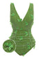 Costumi in rete farfalle 3D verde anni '60