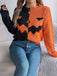 Maglione lavorato a maglia con faccia di zucca anni '40