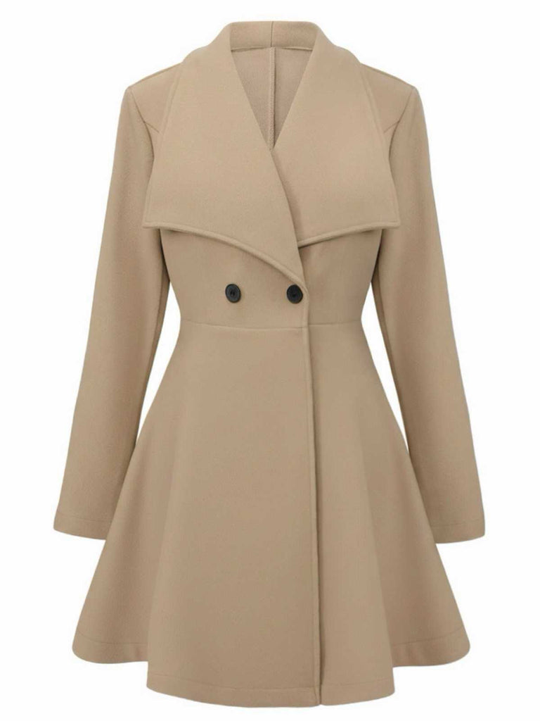 Cappotto sartoriale con risvolto tinta unita anni '40