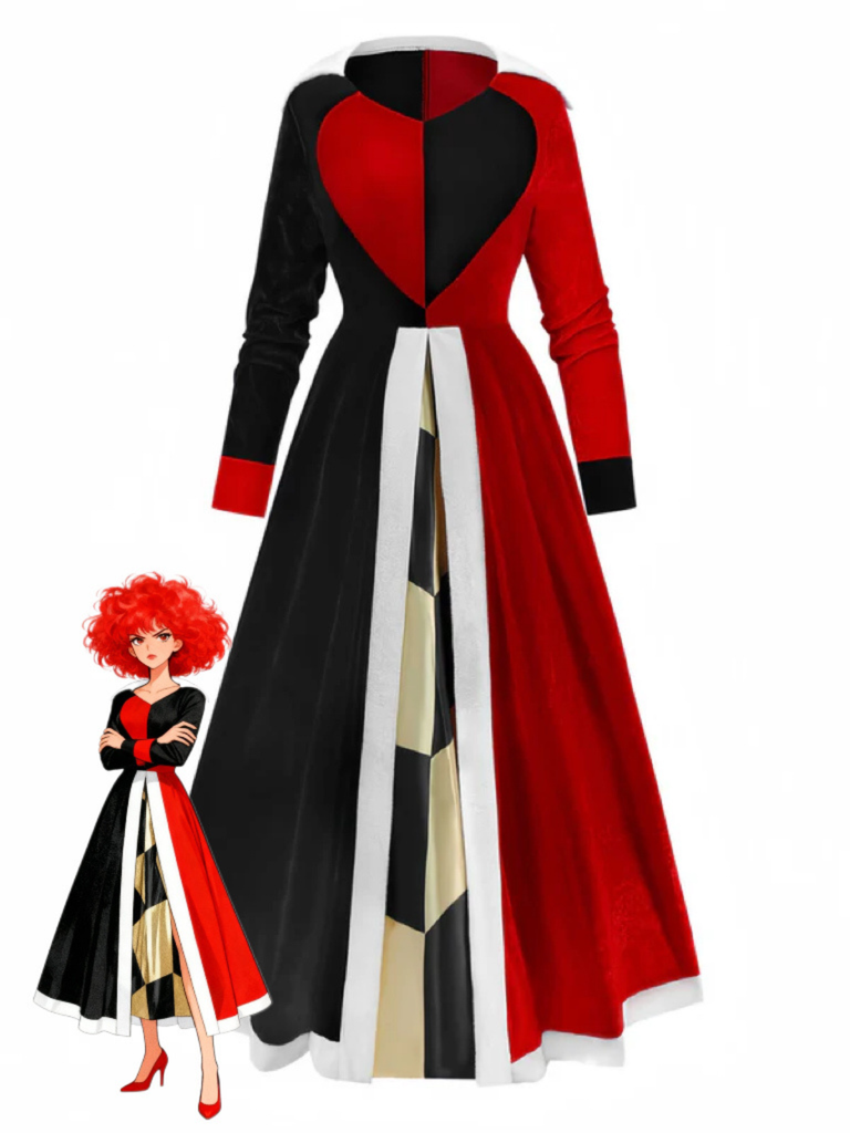 Costume da Regina di Cuori Halloween anni '30