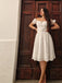 Abito in pizzo ricamato in cotone bianco anni '40