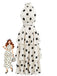 2PCS-Top-a-Pois-Senza-Maniche-e-Gonna-a-Volant-Beige-Anni '30