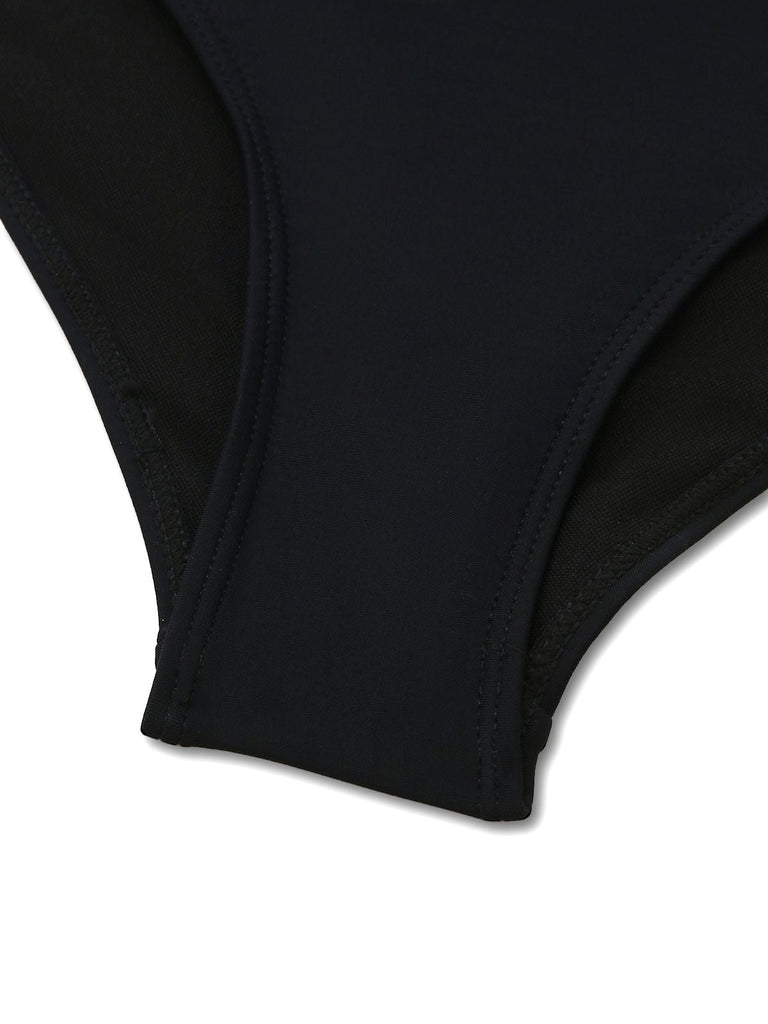 2PCS Costumi intero e copricostume plissettati metallizzati anni '80