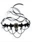 Collana con pietre preziose nero retrò di Halloween