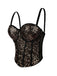 Corsetto punk con paillettes e stecche anni '80