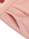 Tuta corta in pizzo patchwork rosa fragola anni '50