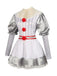 Abito a palloncino righe Pennywise Halloween argento anni '60