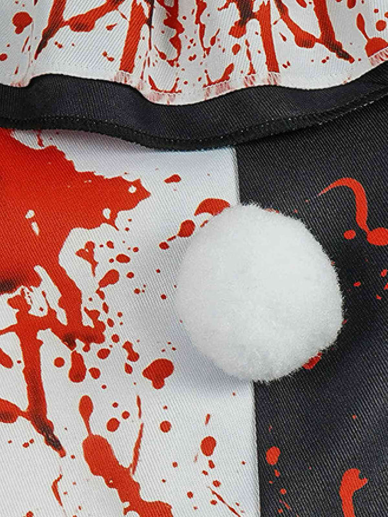 Abito con macchie di sangue in stile terrifier anni '60