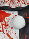 Abito con macchie di sangue in stile terrifier anni '60