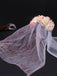 Velo in tulle per sposa fantasma con rosa di sangue