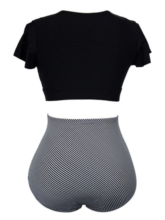 [Tagliea Forti] Costumi patchwork lacci e maniche a balze anni '50